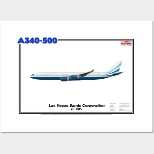 Airbus A340-500 - Las Vegas Sands Corporation (Art Print) Posters and Art